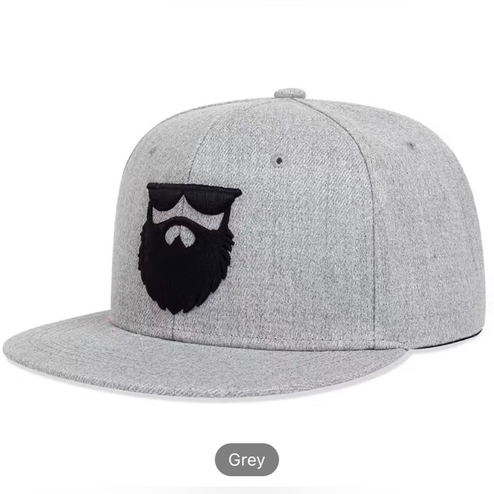 New Men's Casual Beard Embroidered Baseball Cap Hat Hip Hop - Picture 6 of 6